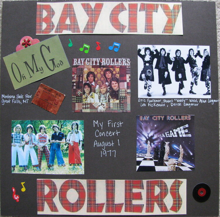 Bay City Rollers, My First Comcert ever!