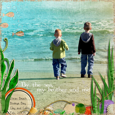 By the sea, my brother and me!