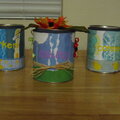 my first altered paint cans