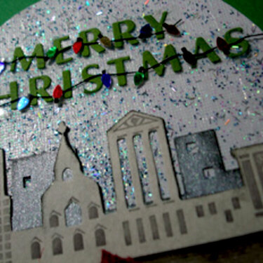 Christmas Snow Globe - Christmas Card - Close Up 1