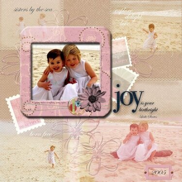 Legacy tutorial on Digital Collage *Sisters by the Sea*