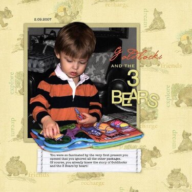 3 Bears Story Time