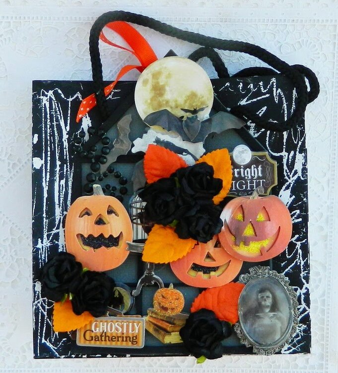 Altered Halloween treat bag