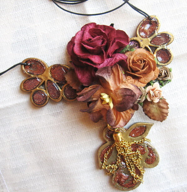 Wearable Mixed Media necklace