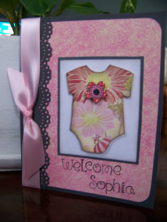 Custom baby card