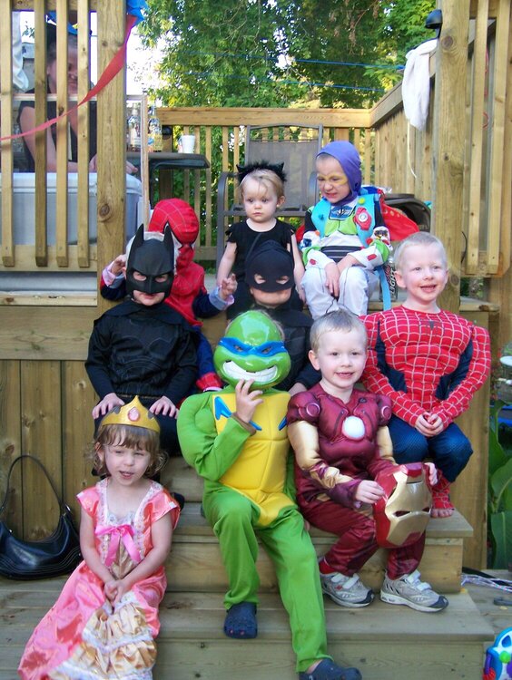 Superhero party for the kids