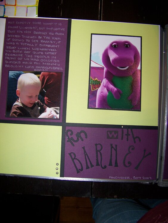 Fun with Barney ~ Page 1