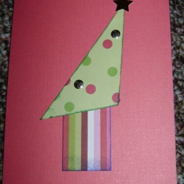 Pink Funky Christmas Card