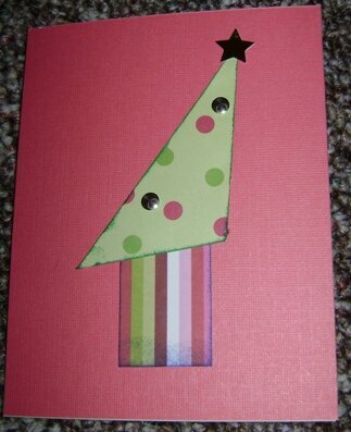 Pink Funky Christmas Card