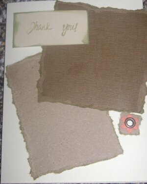 Another Earth Tones Thank You Card