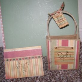 Gift Bag and Card--matching set