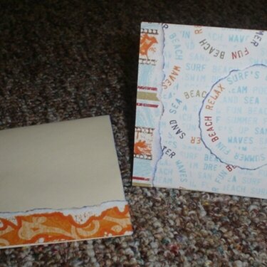 Summer Card with coordinating envelope