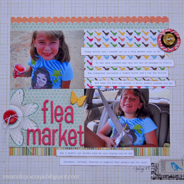 Flea market {Aug Kraft Girl Kits}