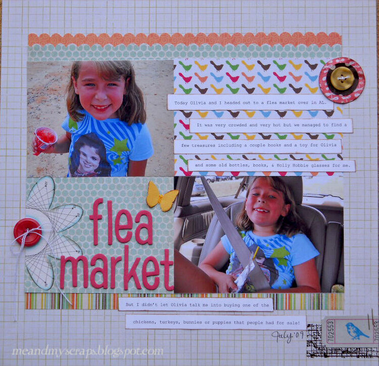 Flea market {Aug Kraft Girl Kits}
