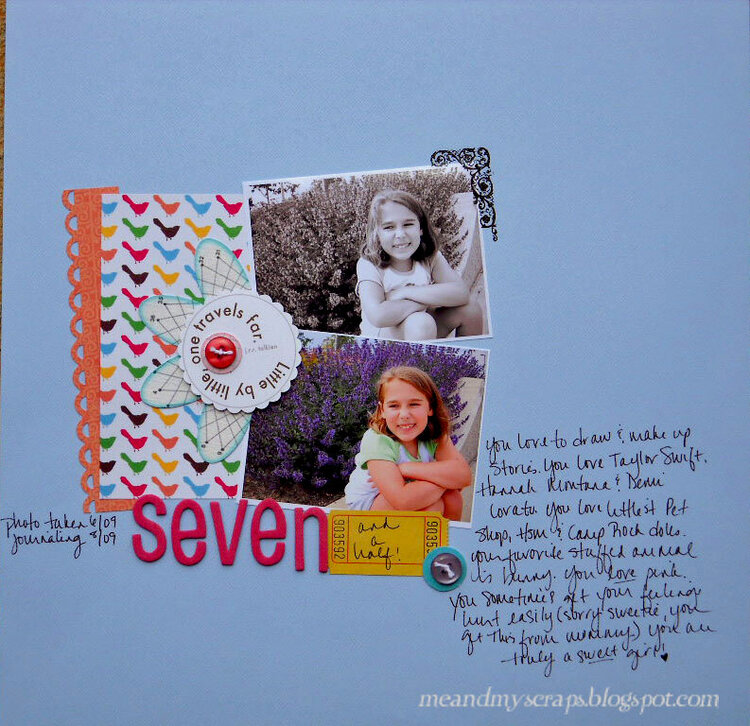 Seven and a half {Aug Kraft Girl Kits}
