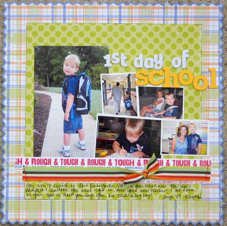 1st day of school (boy version)