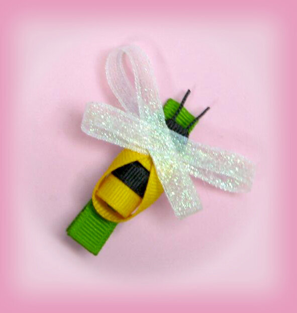 Bumble bee hair clip