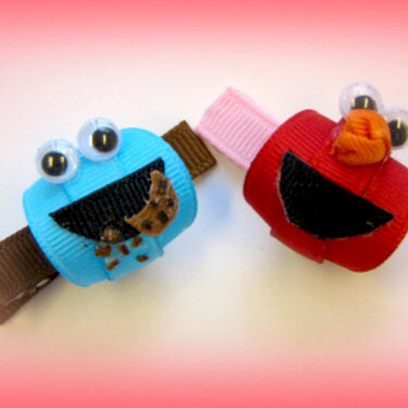 Elmo, Cookie monster hair clips