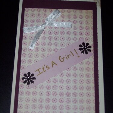 Baby Girl Card - Front