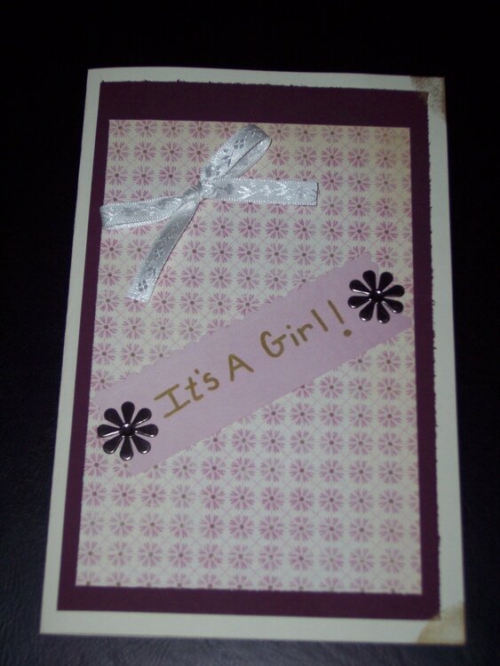 Baby Girl Card - Front