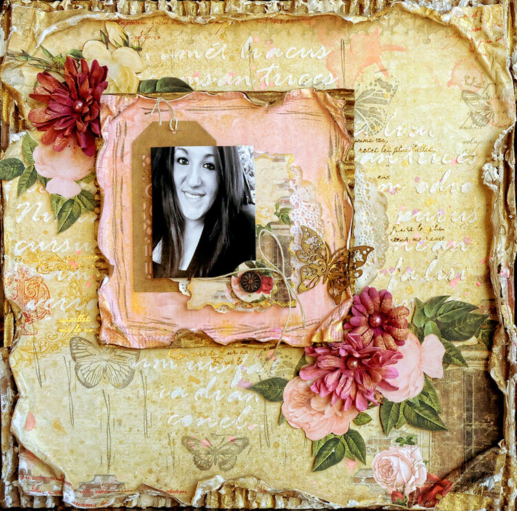 Layout using BoBunny&#039;s Juliet Collection