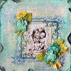 "I Believe in Angels" Lindys Stamp Gang March Color Challenge