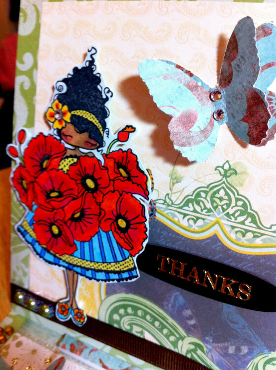 Thanks - Lulu Loves Poppies - close up