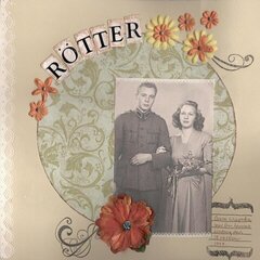 Roots - 60th birthday scrapbook page 2