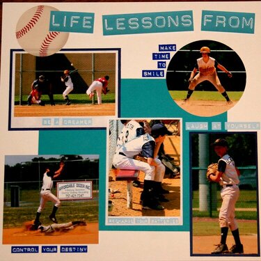 Life Lessons From the Ball Field 2 ~ Monthly Challenge