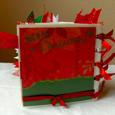 Christmas Paper Bag Album - back