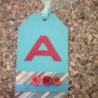 &quot;A&quot; Gift Tag