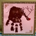 Reindeer Handprint Card