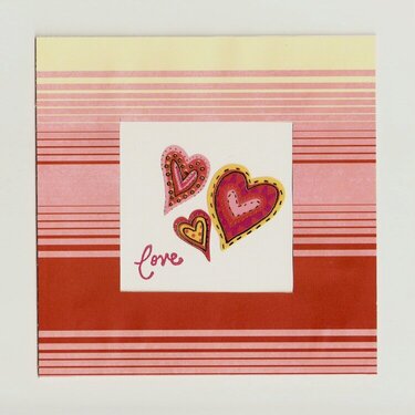 Stripey Frame - LOVE
