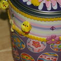 Closeup of cute duckies on can from Charlena