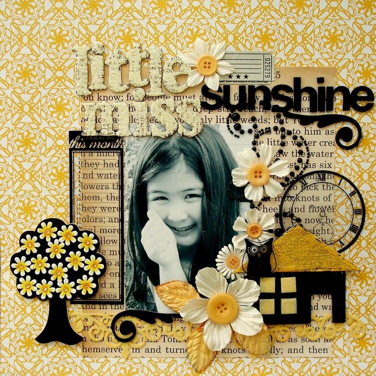 Little Miss Sunshine (embellished Idol 3rd week challenge)