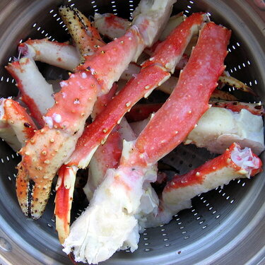 Yummy crab legs...