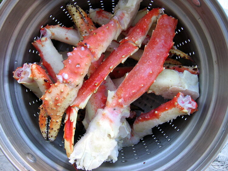 Yummy crab legs...