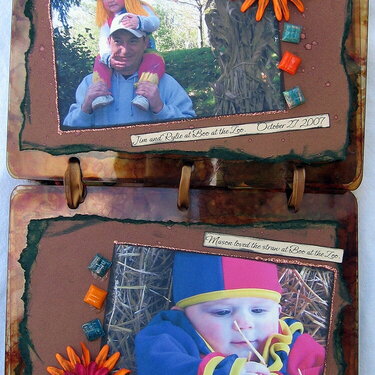 Autumn acrylic album pgs 5-6
