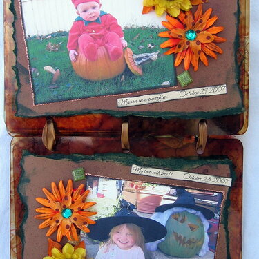 Autumn acrylic album pgs 7-8