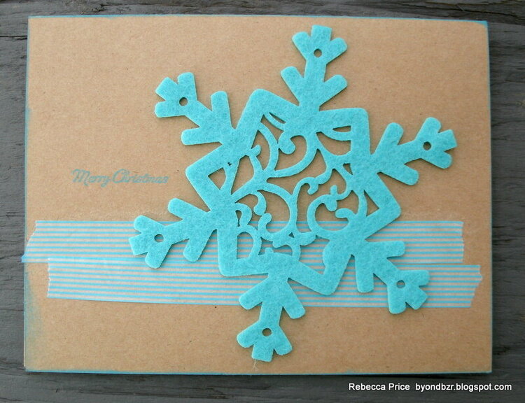 Snowflake Christmas card