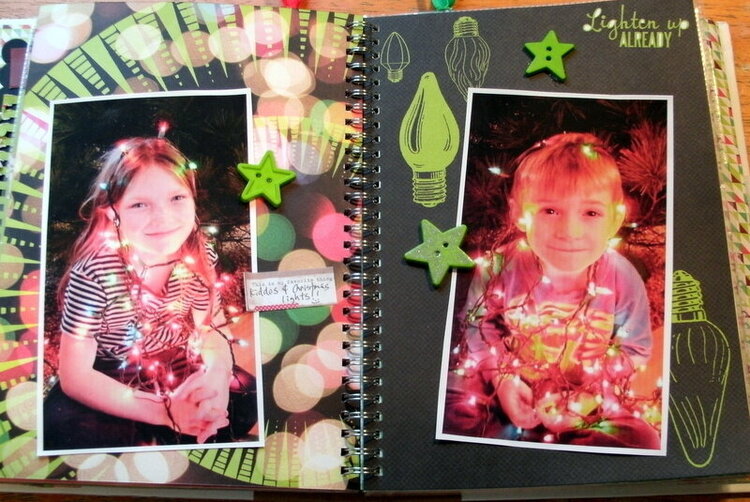 Christmas/Holiday 2013 Smashbook: Christmas lights &amp; kids