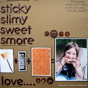 Sticky slimy sweet smore love
