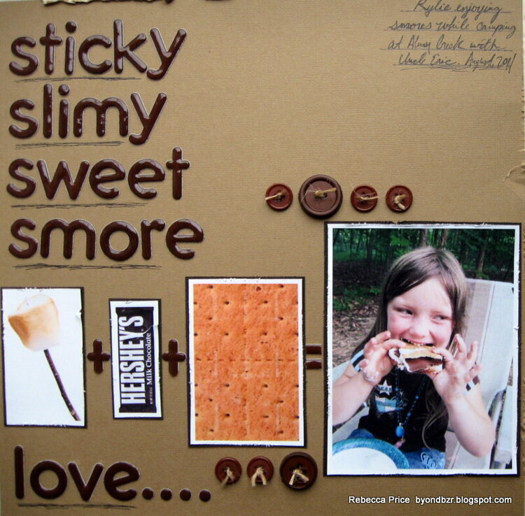 Sticky slimy sweet smore love