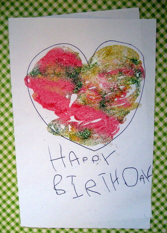 My daughter&#039;s card!