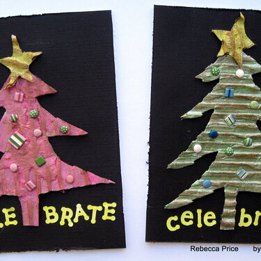 Celebrate (Funky tree Christmas cards)