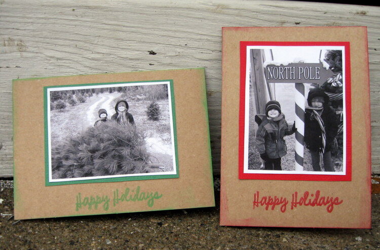 Easy Photo Christmas Cards