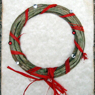 Rustic wreath card