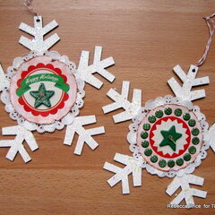Snowflake ornaments  *Tidbitz In Time*