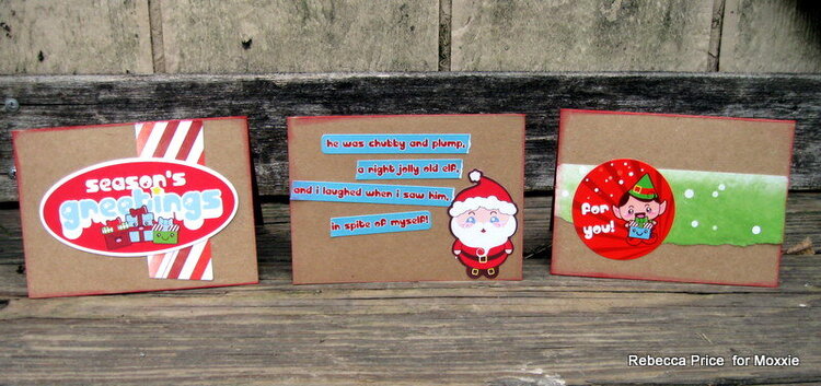 Easy Teacher Christmas Cards  ** Moxxie **