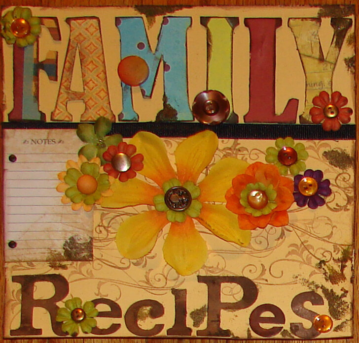 Circle Journal - Family Recipes Title Page
